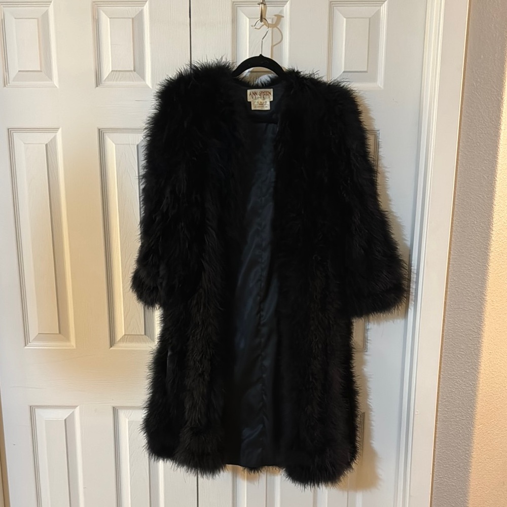 Vintage Ann Green Ostrich Feather/Marabou Jacket